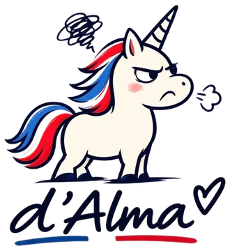 Licorne grincheuse aux sourcils froncés