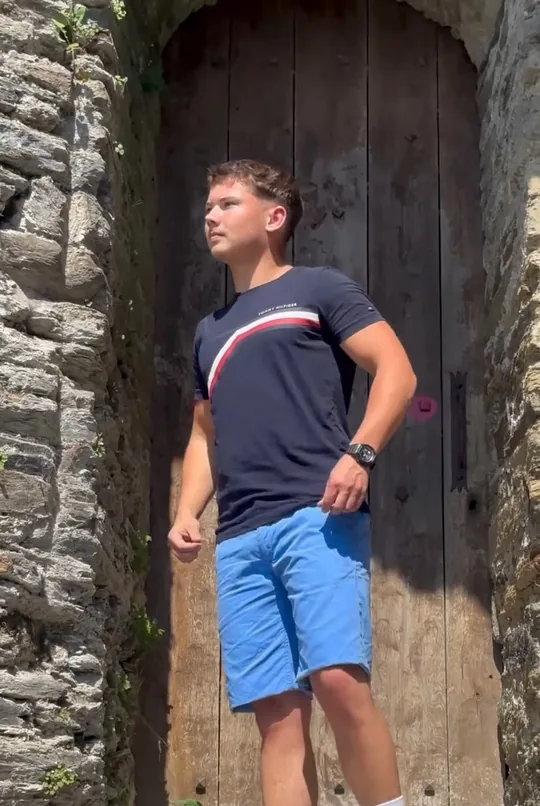 Tee-shirt Tommy Hilfiger marine de seconde main
